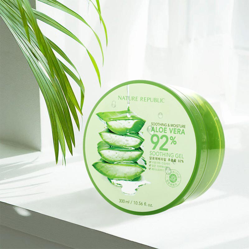 NATURE REPUBLIC ,NATURE REPUBLIC Soothing & Moisture Aloe Vera 92% 300ml ,nature republic korea ,nature republic รีวิว, nature republic aloe vera ,nature republic ของแท้เจลว่านหางจระเข้ ,เจลว่านหางจระเข้ สรรพคุณ ,เจลว่านหางจระเข้ ยี่ห้อไหนดี ,เจลว่านหางจระเข้ รักษาสิว ,เจลว่านหางจระเข้ ทาหน้า ,เจลว่านหางจระเข้ กระปุก