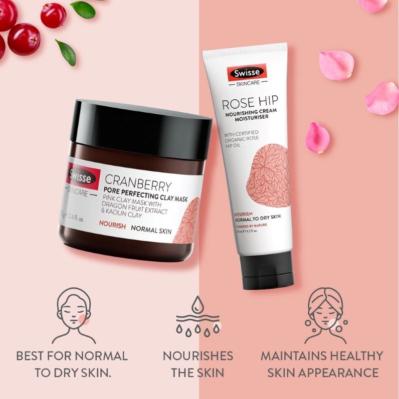 Swisse Cranberry pore Perfecting Clay Mask 70g , แครนเบอร์รี่พอร์เพอร์เฟคติ้งเคลย์มาส์ก , Swisse Mask, Swisse Mask รีวิว , Swisse Mask ราคา , Swisse , ,มาส์ก Swisse