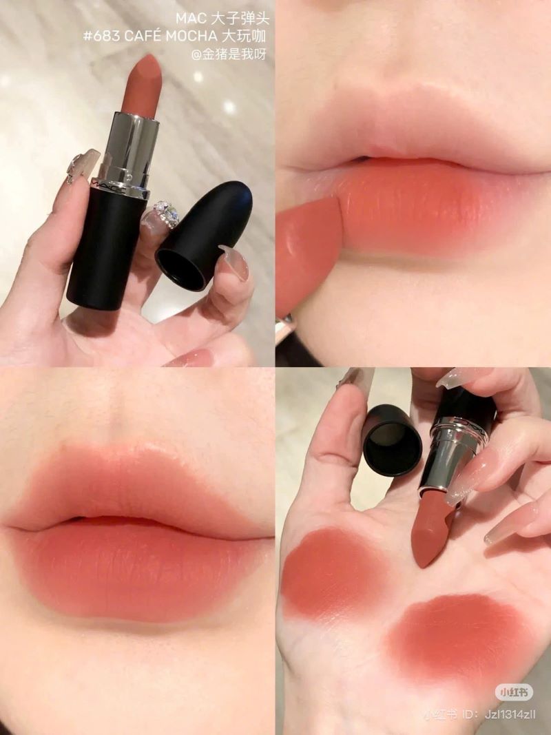 M.A.C Macximal Silky Matte Lipstick 3.5 g. #683 Cafe Mocha, M.A.C Macximal Silky Matte Lipstick  , M.A.C Macximal Silky Matte Lipstick ราคา , M.A.C Macximal Silky Matte Lipstick รีวิว , mac lipstick matte , 